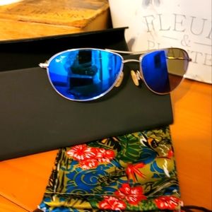 Maui Jim Baby Beach aviator titanium sunglasses